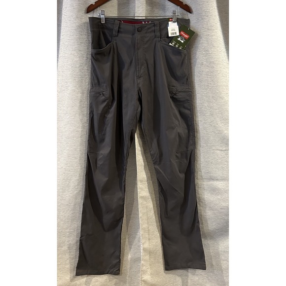 NWT Wrangler Outdoor All Terrain Cargo Pants Mens 34X34 Grey - Picture 1 of 6